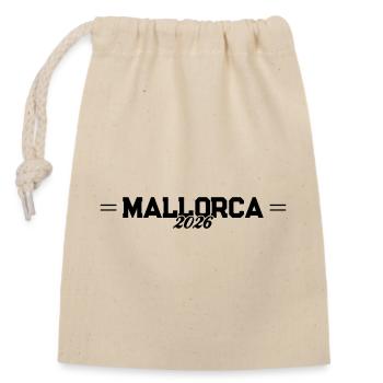 Mallorca 2026 - Closable cotton gift bag (14x20cm) - nature - Front