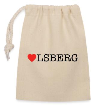 Olsberg - Verschließbarer Geschenkbeutel aus Baumwolle (14x20cm) - Natur - Vorne