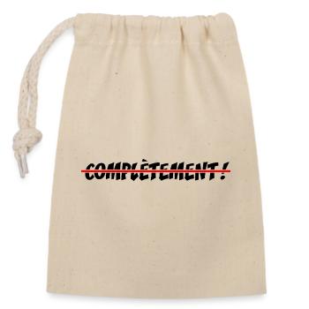 COMPLETELY CRAZY! - offbeat graphic humor - Closable cotton gift bag (14x20cm) - nature - Front