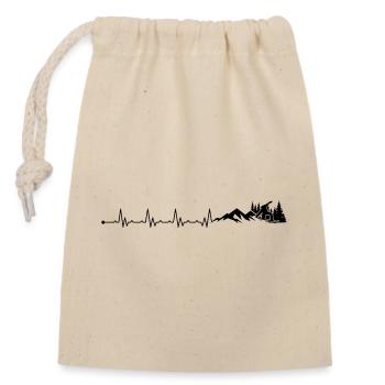 En attente de téléchargement du design - Sac cadeau en coton avec cordon (14 x 20 cm) - nature - Devant