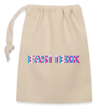 Hardtekk Tekk - Closable cotton gift bag (14x20cm) - nature - Front