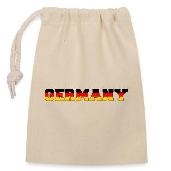 Deutschland T-Shirt Germany - Closable cotton gift bag (14x20cm) - nature - Front
