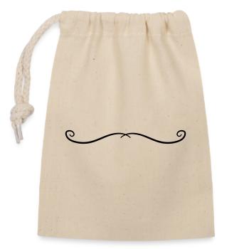 Ornament Line - Closable cotton gift bag (14x20cm) - nature - Front