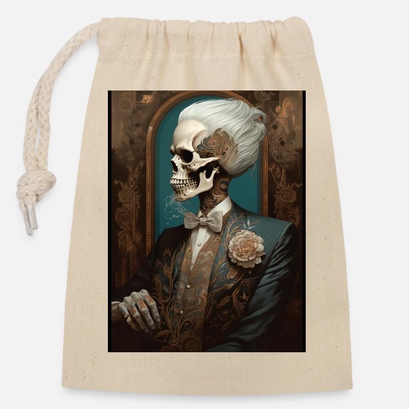 Ghotic Class - Closable cotton gift bag (14x20cm) - nature