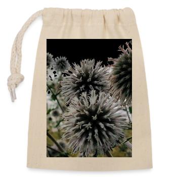 Impression over thistles - Closable cotton gift bag (14x20cm) - nature - Front