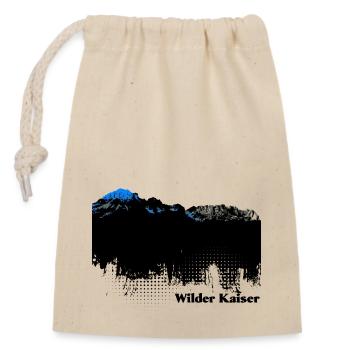 Wilder Kaiser - Verschließbarer Geschenkbeutel aus Baumwolle (14x20cm) - Natur - Vorne