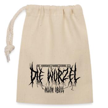 The Root of All Evil: BlackMetal-Edition (black) - Closable cotton gift bag (14x20cm) - nature - Front