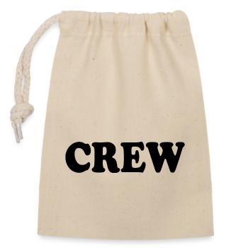 Crew - Sac cadeau en coton avec cordon (14 x 20 cm) - nature - Devant