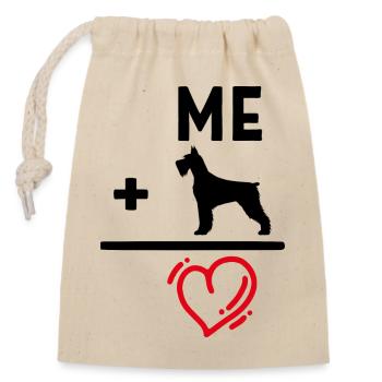 Dog Statement Pet Heart Pets Stuffed Toy - Closable cotton gift bag (14x20cm) - nature - Front