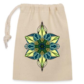 Ornament - Closable cotton gift bag (14x20cm) - nature - Front