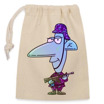 Cold Soldier - Closable cotton gift bag (14x20cm) - nature - Front