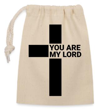 YOU ARE MY LORD - Closable cotton gift bag (14x20cm) - nature - Front