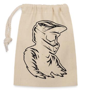Pure motocross focus - Closable cotton gift bag (14x20cm) - nature - Front