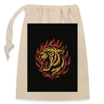 Couronne de Feu de Feu de Tigre - Sac cadeau en coton avec cordon (14 x 20 cm) - nature - Devant