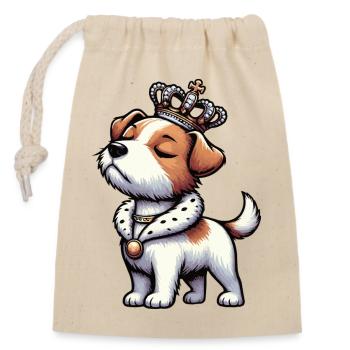 Jack Russel terrier Jack russel liebhaber Jackie - Verschließbarer Geschenkbeutel aus Baumwolle (14x20cm) - Natur - Vorne
