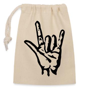 Cool - Sac cadeau en coton avec cordon (14 x 20 cm) - nature - Devant