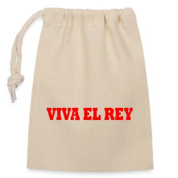 Viva el rey - Closable cotton gift bag (14x20cm) - nature - Front
