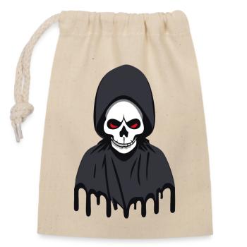 Faucheur de terreur : Gardien des ténèbres - Sac cadeau en coton avec cordon (14 x 20 cm) - nature - Devant