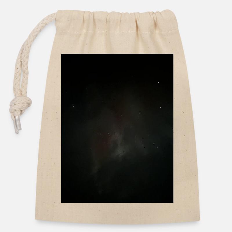 Nebel, Nachthimmelskörper - Verschließbarer Geschenkbeutel aus Baumwolle (14x20cm) - Natur