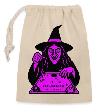 Hypnotic Witch Board - Closable cotton gift bag (14x20cm) - nature - Front