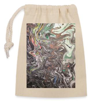 Karudako - Closable cotton gift bag (14x20cm) - nature - Front