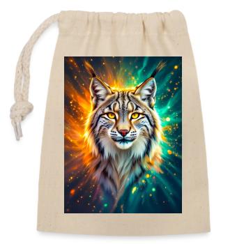 Luchs – Geist der Klarheit und Energie - Sac cadeau en coton avec cordon (14 x 20 cm) - nature - Devant