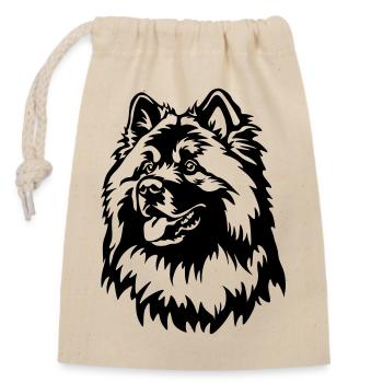 Eurasier Head - Closable cotton gift bag (14x20cm) - nature - Front