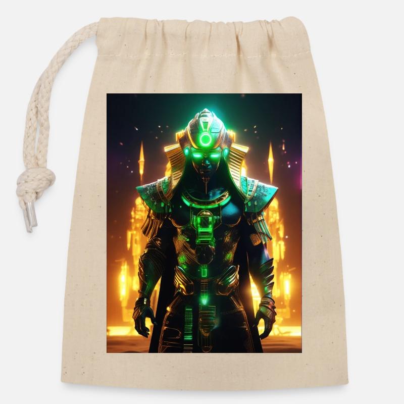 Osiris – Seigneur de la Renaissance - Sac cadeau en coton avec cordon (14 x 20 cm) - nature