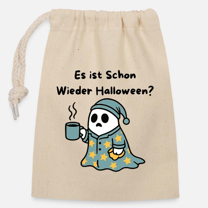Alcool du café en robe étoilée - Sac cadeau en coton avec cordon (14 x 20 cm) - nature