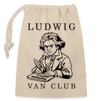 Beethoven - Verschließbarer Geschenkbeutel aus Baumwolle (14x20cm) - Natur - Vorne