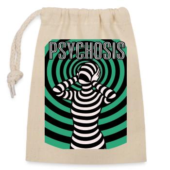 Psychedelische Psyche, Hypnos, Halluzination  - Verschließbarer Geschenkbeutel aus Baumwolle (14x20cm) - Natur - Vorne