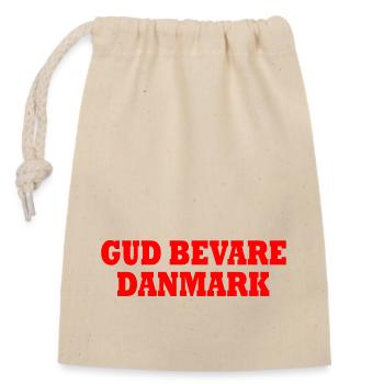 Gud bevare danmark - Sac cadeau en coton avec cordon (14 x 20 cm) - nature - Devant