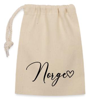 Norge Norway Police - Sac cadeau en coton avec cordon (14 x 20 cm) - nature - Devant
