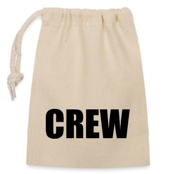 Crew - Sac cadeau en coton avec cordon (14 x 20 cm) - nature - Devant