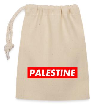 Palestine - Sac cadeau en coton avec cordon (14 x 20 cm) - nature - Devant