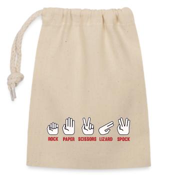 BigBang Game - Closable cotton gift bag (14x20cm) - nature - Front