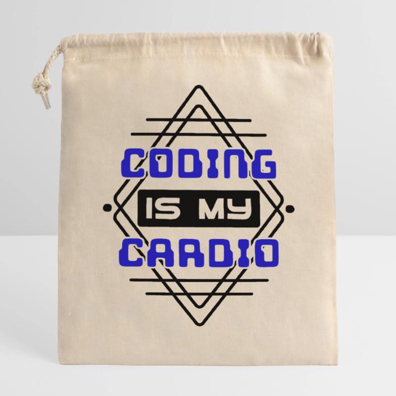 Cool Saying Developer Coden Programmer Code Closable cotton gift bag (14x20cm)