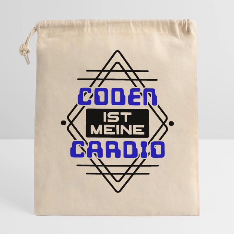 Software Developer Developer Cool Saying Coden Closable cotton gift bag (14x20cm)