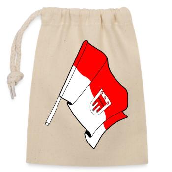 Drapeau Vorarlberg - Sac cadeau en coton avec cordon (14 x 20 cm) - nature - Devant