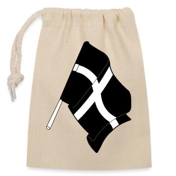 Drapeau de Cornouailles - Sac cadeau en coton avec cordon (14 x 20 cm) - nature - Devant