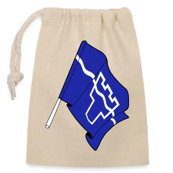 Drapeau du Tyne et de la Tenue - Sac cadeau en coton avec cordon (14 x 20 cm) - nature - Devant