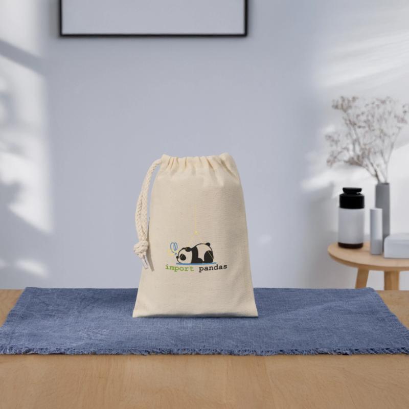 Python-Witze Pandas importieren Programmierung Verschließbarer Geschenkbeutel aus Baumwolle (14x20cm)