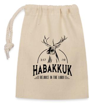 DLM ML HABAKKUK B2U - Closable cotton gift bag (14x20cm) - nature - Front