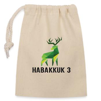 DLM HABAKKUK B1U - Closable cotton gift bag (14x20cm) - nature - Front