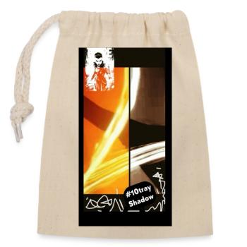 --_swag_orange_noir_blanc_grg_10tray_4_style_b - Sac cadeau en coton avec cordon (14 x 20 cm) - nature - Devant