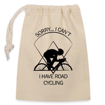 Racer - Closable cotton gift bag (14x20cm) - nature - Front