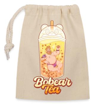 Mango Bobear Tea - Closable cotton gift bag (14x20cm) - nature - Front