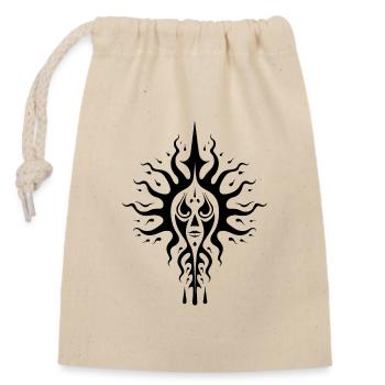 Illustration d’Art de la Santeria spirituelle de Cuba - Sac cadeau en coton avec cordon (14 x 20 cm) - nature - Devant
