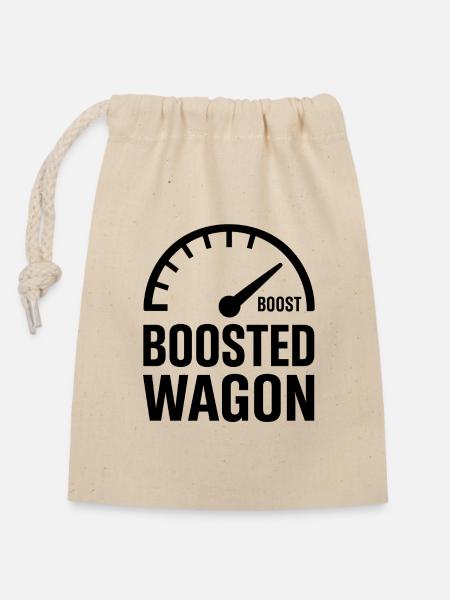 Boosted Wagon Turbo Gauge Shirt - Verschließbarer Geschenkbeutel aus Baumwolle (14x20cm) - Natur