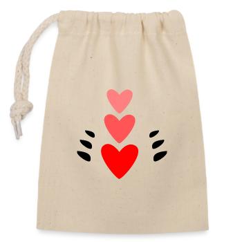 MISTRESS. MASTER. THANK YOU. THANK YOU MISTRESS. VACANCY - Closable cotton gift bag (14x20cm) - nature - Front
